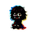 chibi oni holographic sticker