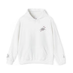 moon gate embroided essential hoodie white