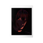 Dark Anime Portrait Photopaper Poster — Red-Eyed Moody Wall Art