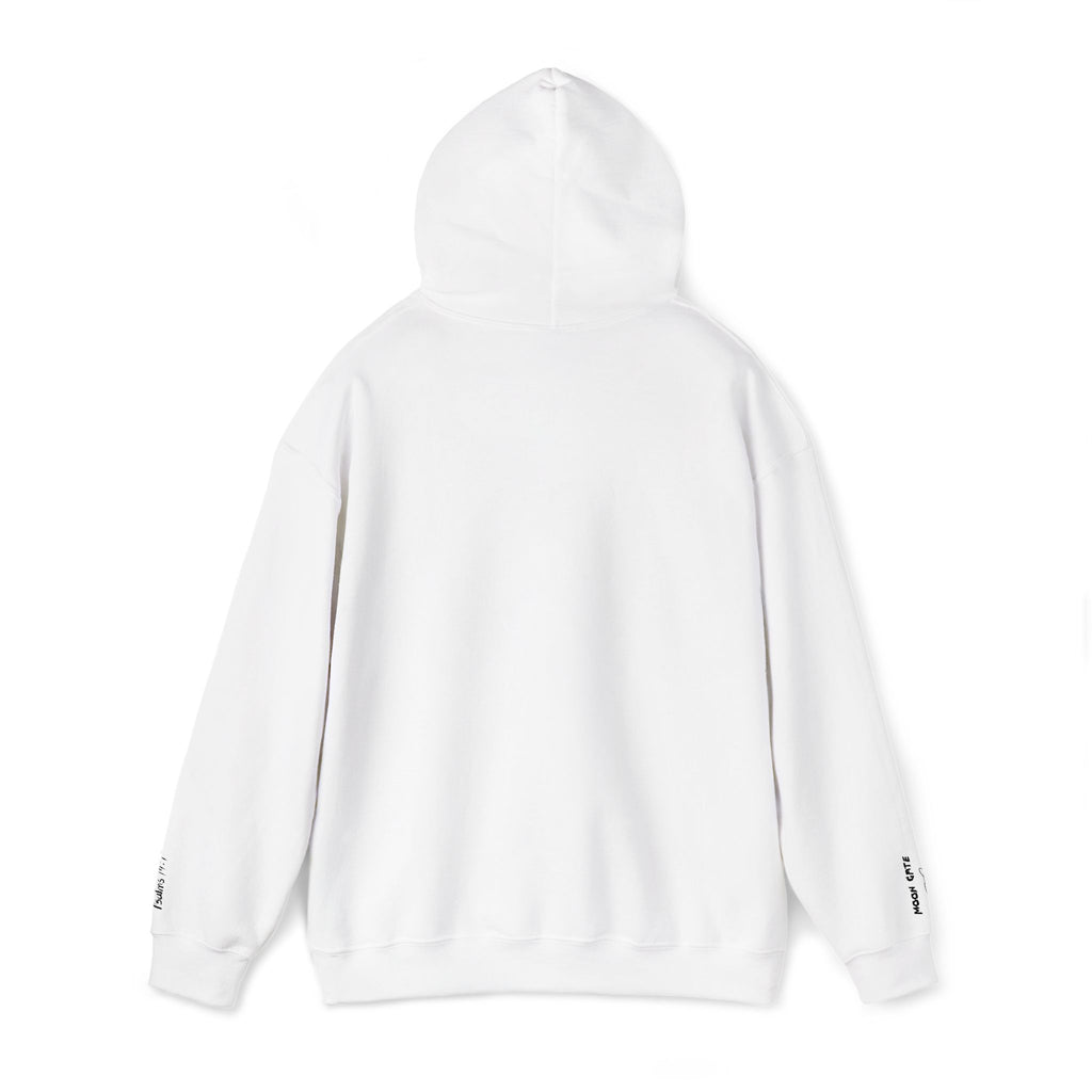 moon gate embroided essential hoodie white